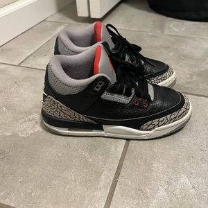 Kids Air Jordan Retro 3 “Black Cement”